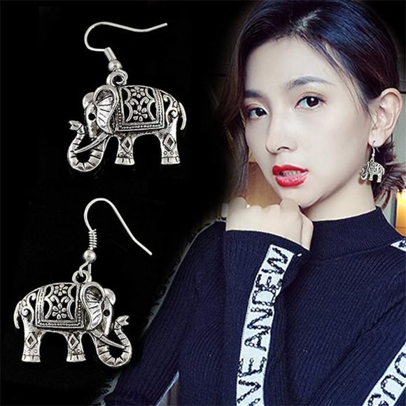 Free People Elephants Silver Earrings - Picture 3 of 5